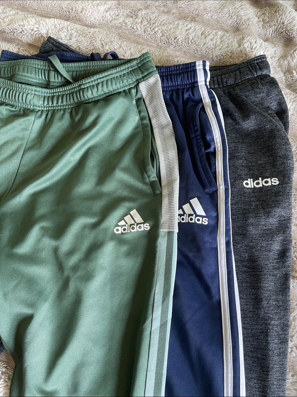 3 pair of Adidas joggers